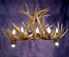 Pool Table Antler Chandeliers